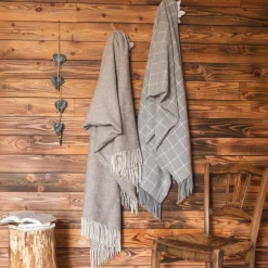 l'Effet Papillon Plaid laine et cachemire (140 x 200 cm) Camille Gris Hot