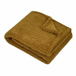 LOVELY CASA Plaid polaire (160 cm) Columbia Camel Sale