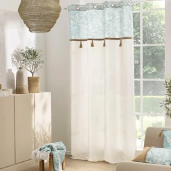 douceur d'intu017drieur Plaid polycoton (125 x 150 cm) Hera Bleu Best