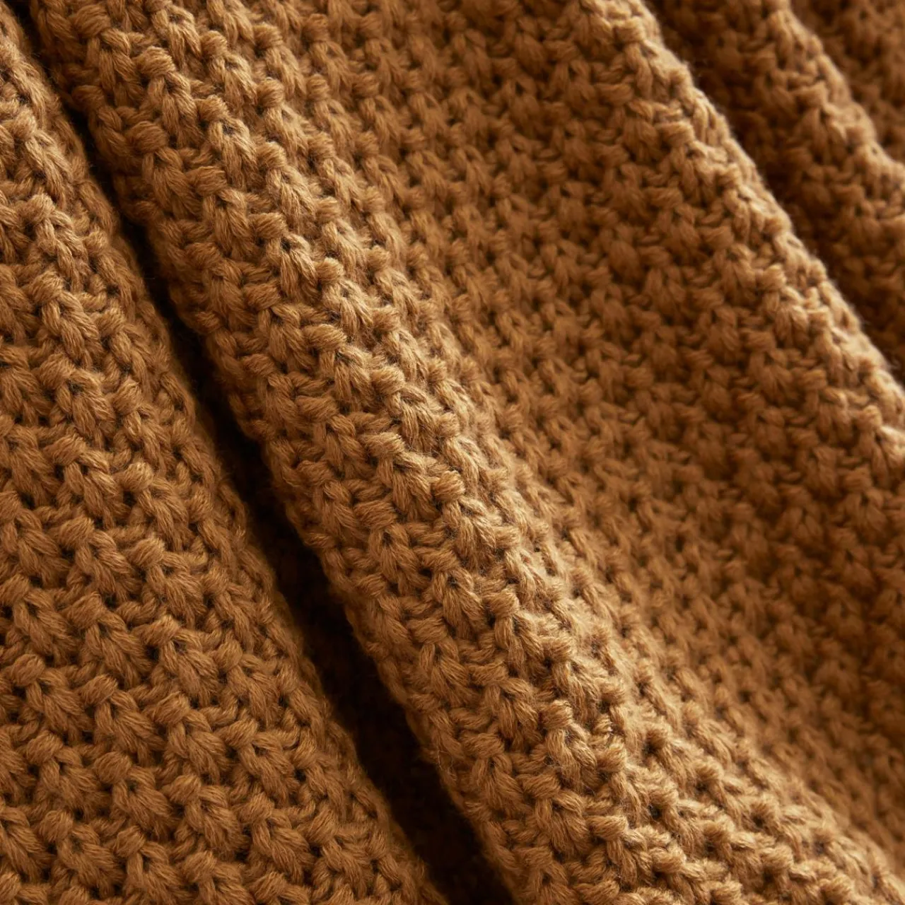 EMINZA Plaid tricot (125 x 150 cm) Tessa Camel Best