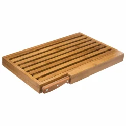 ATMOSPHERA Planche à pain avec couteau (44 x 27 cm) Bambou Naturel Discount