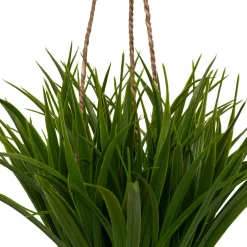 Atmosphera, cru017dateur d'intu017drieur Plante artificielle suspendue dans pot tressé (H27 cm) Moda Costa Vert New