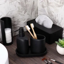 TENDANCE Plateau de rangement ovale (19,5 cm) Japandi Noir Sale