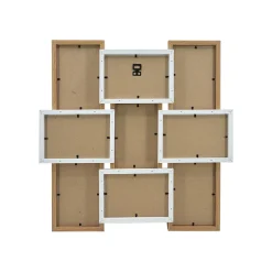 EMINZA Pêle-mêle mural 9 photos bois (H45 cm) Zola Beige New