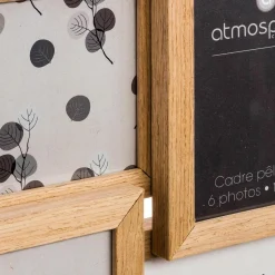 ATMOSPHERA Pêle-mêle 6 photos (41 x H31 cm) Nature Bois Discount