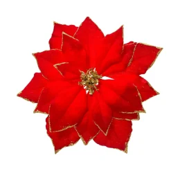 KAEMINGK Poinsettia de Noël (D24 cm) Venezia Rouge Sale