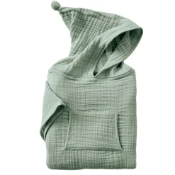 EMINZA Poncho de bain enfant gaze de coton 2/5 ans Gaïa Vert Eucalyptus Sale