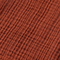 EMINZA Poncho de bain enfant gaze de coton 2/5 ans Gaïa Terracotta Sale