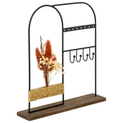Atmosphera, cru017dateur d'intu017drieur Porte bijoux métal et bois (H26 cm) Automne Noir Online