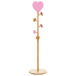 Atmosphera cru017dateur d'intu017drieur for kids Porte manteau enfant bois (H135 cm) Amour Rose Sale