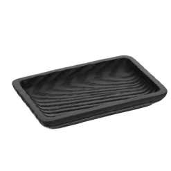 TENDANCE Porte-savon en résine effet bois Scandi Noir New