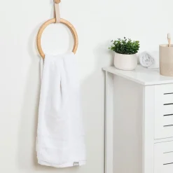TENDANCE Porte serviette adhésif arrondi (D21 cm) Easy Chic Beige Outlet