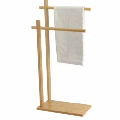 TENDANCE Porte serviette 2 barres bambou (H86 cm) Anako Naturel Online