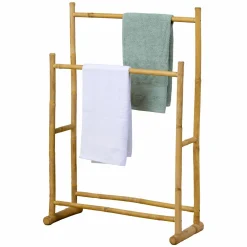 TENDANCE Porte serviette canne de bambou 2 niveaux (H105 cm) Hanoï Naturel Outlet