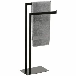TENDANCE Porte-serviettes 2 barres (H81 cm) Métal Noir Online