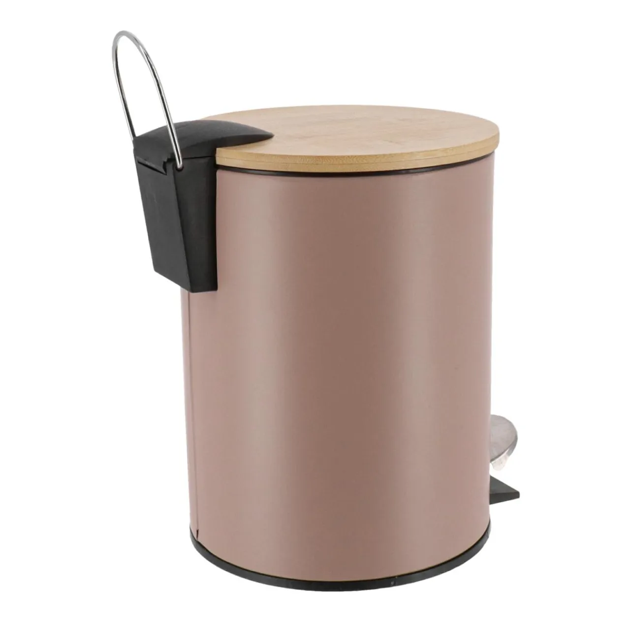 TENDANCE Poubelle à pédale avec frein de chute Timeless Cappuccino Marron New