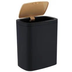 TENDANCE Poubelle salle de bain 5L Cosy Noir New