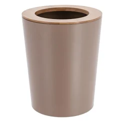 TENDANCE Poubelle salle de bain 5L Purebamboo Cappuccino Marron Clearance