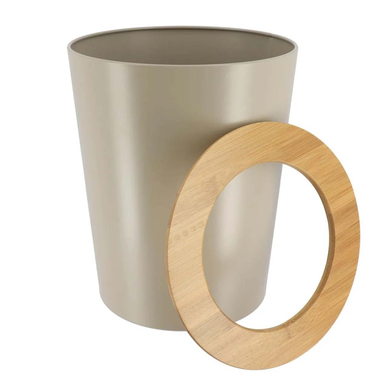 TENDANCE Poubelle salle de bain 5L Purebamboo Taupe Online