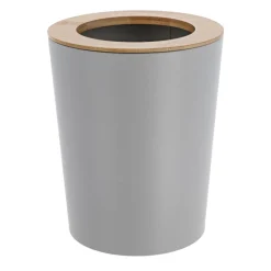 TENDANCE Poubelle salle de bain 5L Purebamboo Gris clair Online
