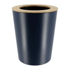 TENDANCE Poubelle salle de bain 5L Purebamboo Bleu marine Best