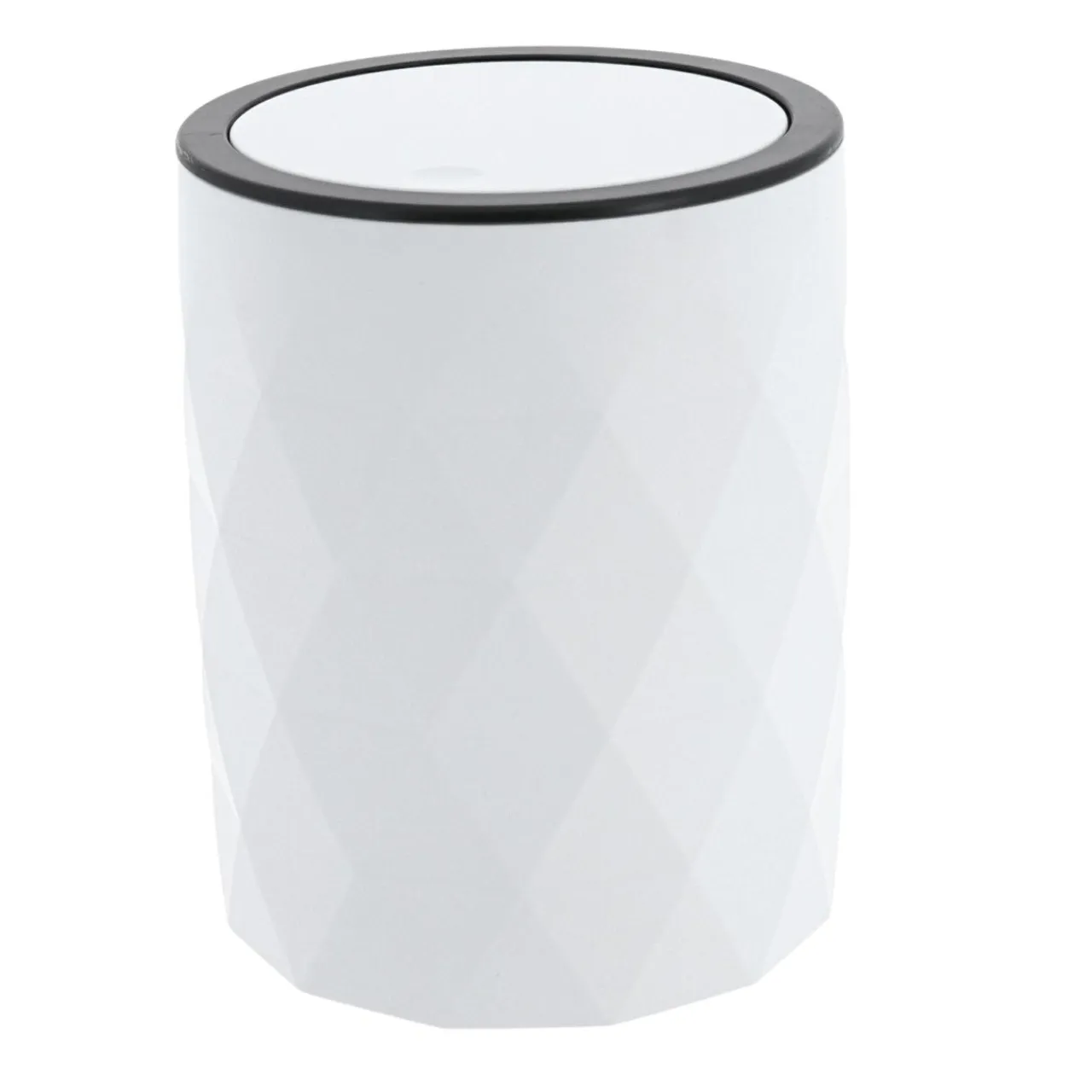 TENDANCE Poubelle salle de bain 6L Rubby Blanc Best
