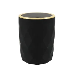 TENDANCE Poubelle salle de bain 6L Rubby Noir Sale