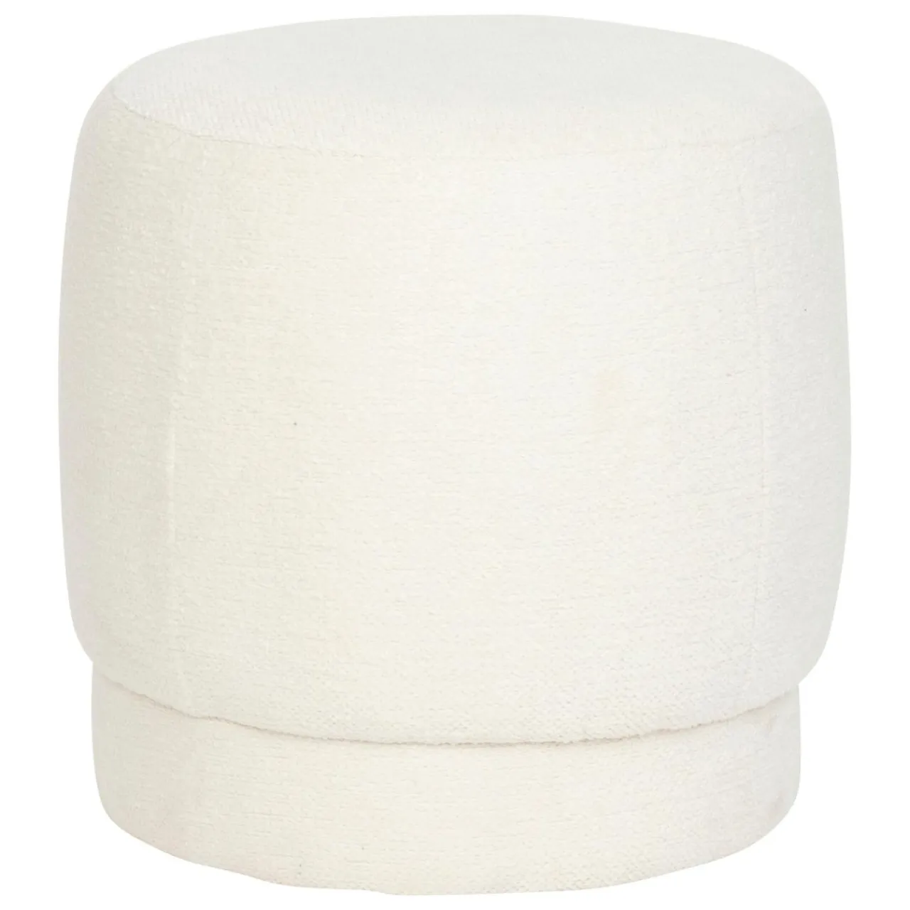 Atmosphera, cru017dateur d'intu017drieur Pouf bouclette (D39 cm) Améa Blanc Clearance