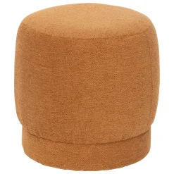 Atmosphera, cru017dateur d'intu017drieur Pouf bouclette (D39 cm) Améa Orange Sale
