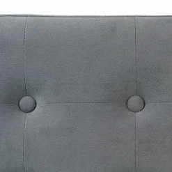 ATMOSPHERA Pouf de rangement double Lysandre Velours Gris Outlet