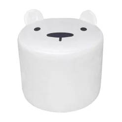 EMINZA Pouf enfant (H25 cm) Ourson Blanc Outlet