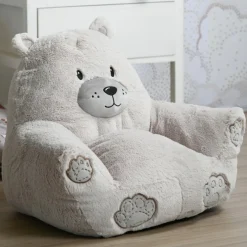 STOF Pouf ourson enfant (45 x 45 cm) Jules Beige Best