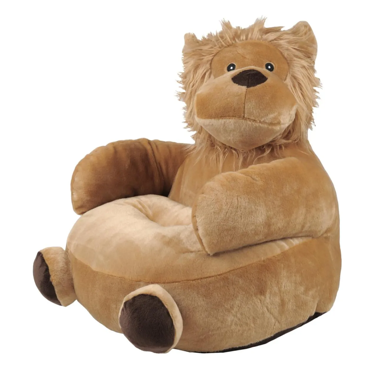 STOF Pouf peluche lion enfant (45 cm) Zimba Marron Camel Sale