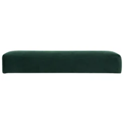 ATMOSPHERA Pouf pliable simple velours ( 38 x 38 cm) Tess Vert Discount