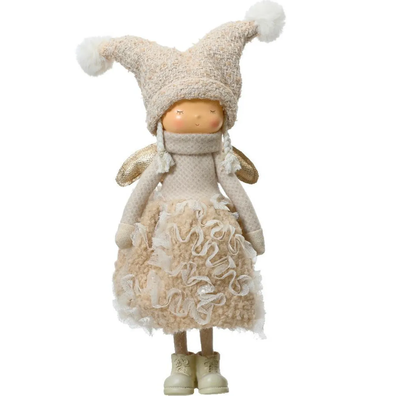 KAEMINGK Poupée fillette fait main (H46 cm) Emma Tendresse Beige New