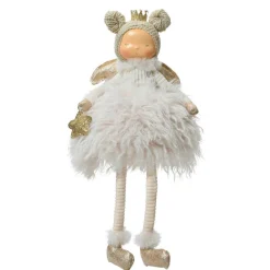 KAEMINGK Poupée fillette fait main (H52 cm) Emma Plumette Beige Hot