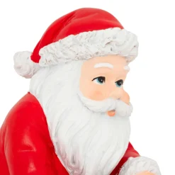 JJA Père Noël décoratif (H15 cm) Nuit de Noël Rouge New