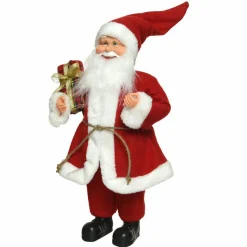 KAEMINGK Père Noël déco Traditionnel (H20 cm) Stan Rouge