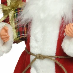 KAEMINGK Père Noël déco Traditionnel (H20 cm) Stan Rouge