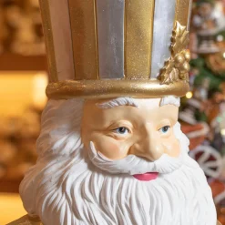 EMINZA Père Noël Géant (H175 cm) Gabriel costumé Or Hot