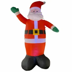 KOOPMAN Père Noël Géant (H400 cm) Gonflable et lumineux Rouge Clearance