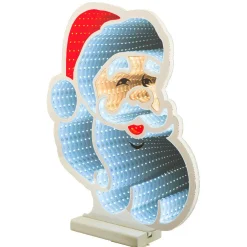 KAEMINGK Père Noël lumineux 192 LED (H30 cm) Infinity Blanc froid/ Multicolore Hot