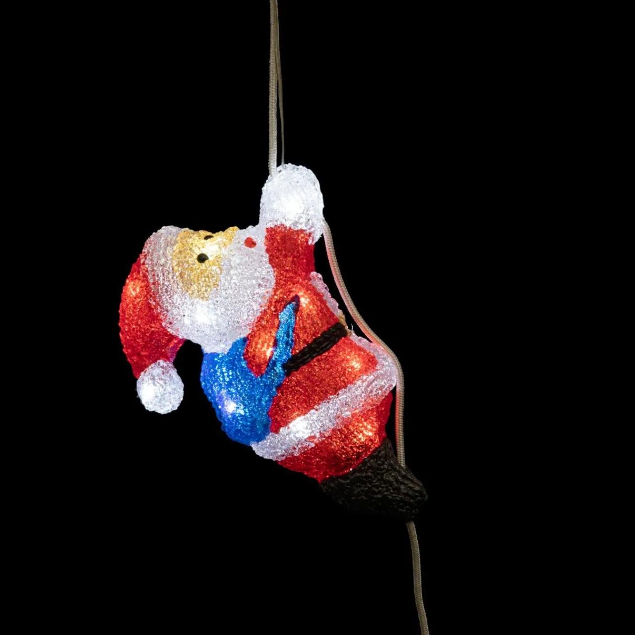 Feeric Lights & Christmas Père Noël lumineux à piles 20 LED (H23 cm) Jeannot Blanc froid Discount