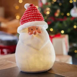 KAEMINGK Père Noël lumineux à piles 4 LED (H31 cm) Ennry Blanc chaud Best