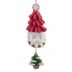 CHRISTMAS INSPIRATIONS Père Noël à suspendre (H13 cm) Père-Noël sapin Rouge New