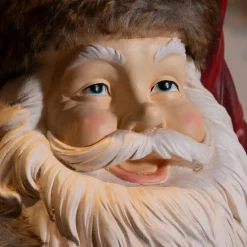 EMINZA Père Noël traditionnel Géant (H166 cm) Klaus et les cadeaux Rouge New