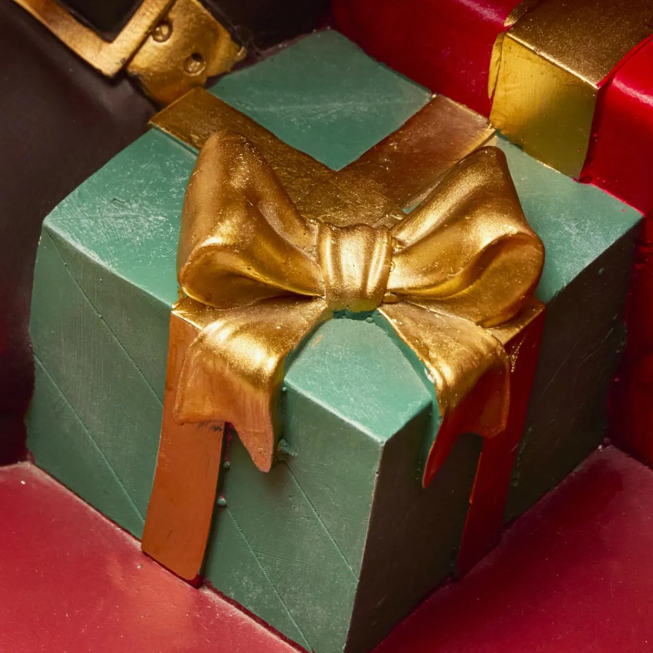 EMINZA Père Noël traditionnel Géant (H170 cm) Tournée de cadeaux Rouge Outlet
