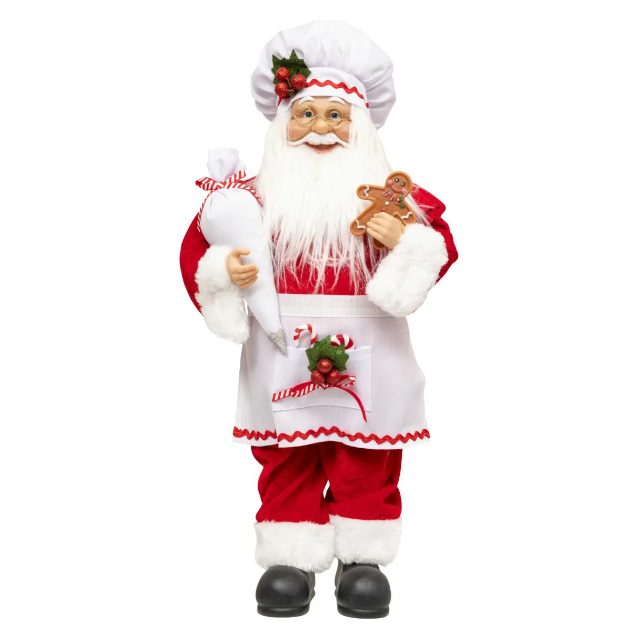JJA Père Noël traditionnel (H45 cm) Gautier le cuisinier Rouge Online