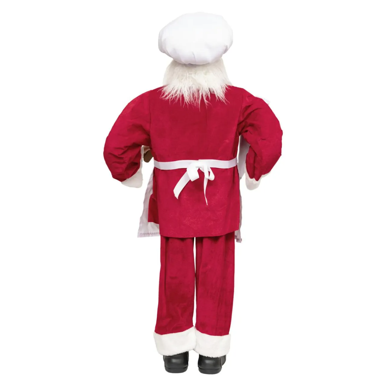 JJA Père Noël traditionnel (H120 cm) Gautier le cuisinier Rouge Sale