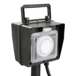 KAEMINGK Prise piquet de jardin programmable 2 pôles